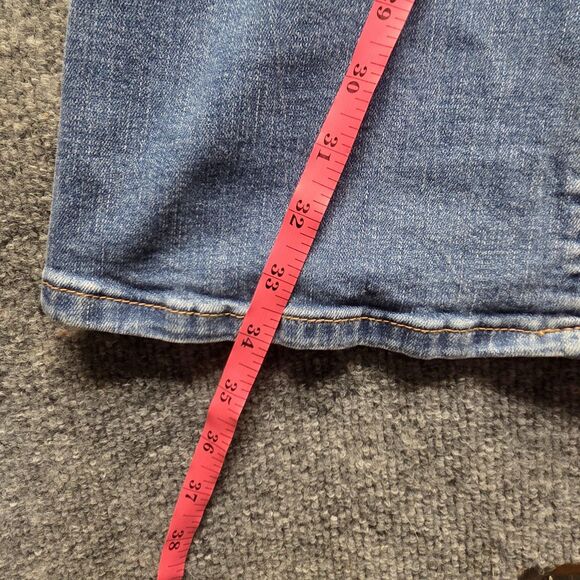 KUT from the Kloth Jeans Womens 10 Light Wash Blue Nicole Bootcut Denim Distress - Picture 10 of 16